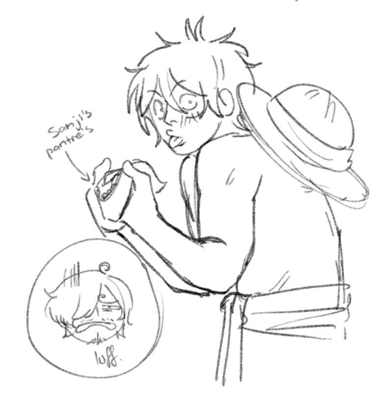ljune2456's tweet photo. Yan Luffy is too touchy #lusan https://t.co/wqPy98aGgN