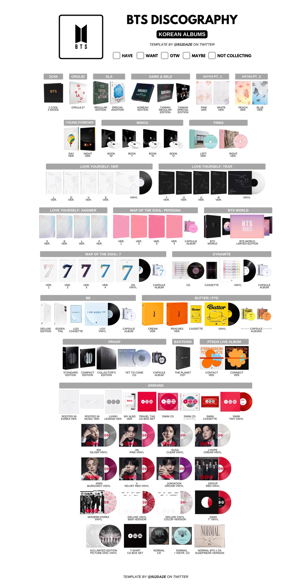 BTS アルバム類まとめ売り j )⁷ on X: 