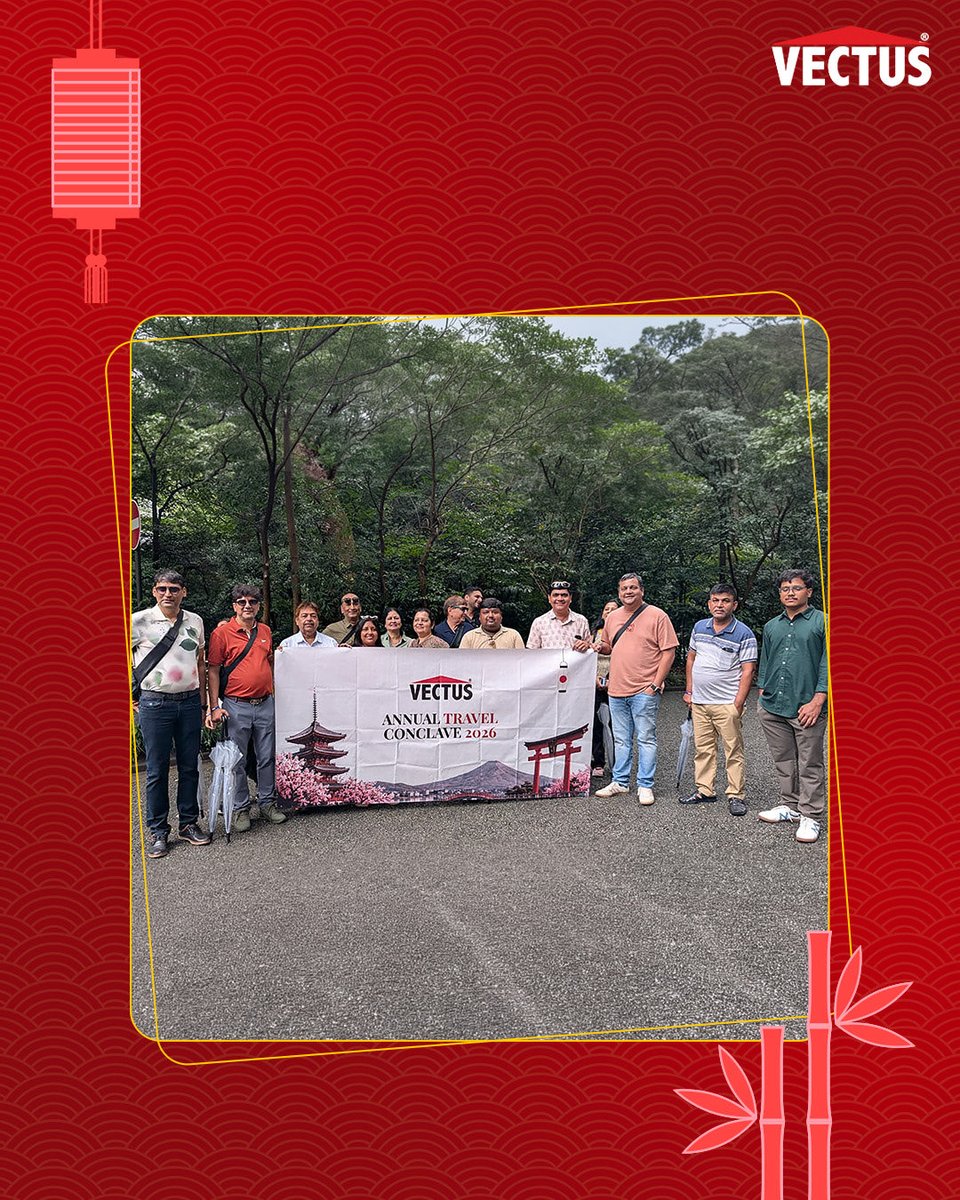 vectus_tanks's tweet photo. A new destination, memorable sights and moments to bring back!
Here’s a glimpse from the Vectus Annual Travel Conclave 2026 in Japan, made special by the people and places along the way.
#Vectus #AnnualConclave #Japan #TankiMatlabVectus https://t.co/GCfEKmtxKj