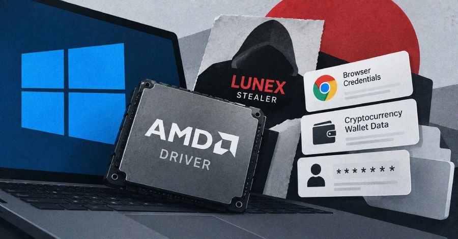 omvapt's tweet photo. #Lunex #Stealer Abuses #AMD_Driver to #Disable #Security_Monitoring and #Steal #Browser_Credentials 
https://t.co/uVhiNqCTGJ https://t.co/RvIRZpK1dr