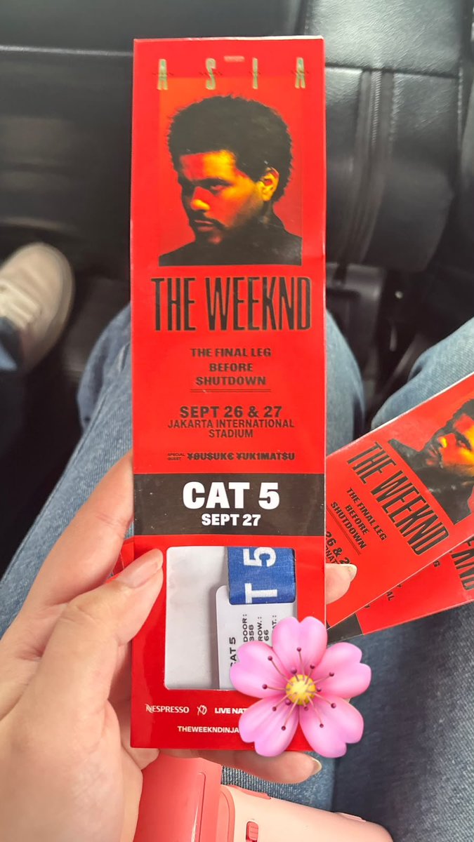 novalirey's tweet photo. WTS 1 tiket the weeknd day 2 CAT 5
1.1 jt nett. Yang serius serius aja ya  #wts #wtstheweeknd https://t.co/w5Oa6agC7Y