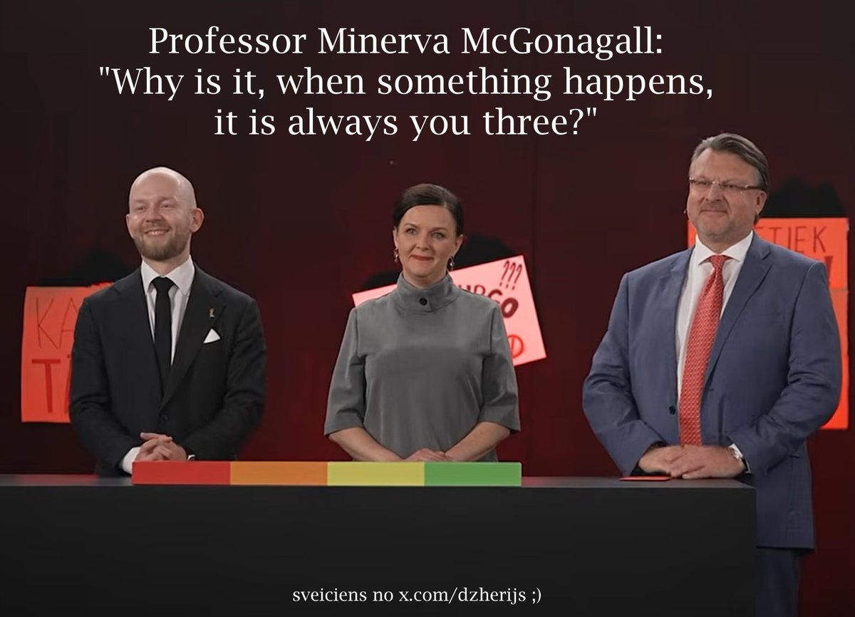 Dzherijs's tweet photo. Ieraugot @lsmlv politiķu debatēs jauniešiem šo kadru, man jau pirmajā sekundē galvā sāka skanēt nemirstīgais Harija Potera memju citāts :D https://t.co/J3FnWOYrbE