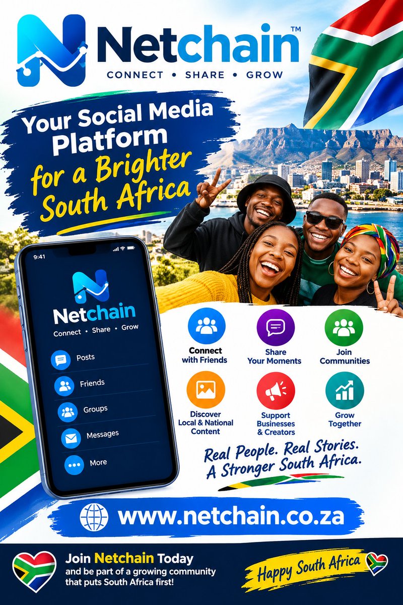 wemabunda's tweet photo. 🌐 Join Netchain
Netchain maintains its connection to its original directory concept, while expanding into a broader business and social-networking ecosystem.
Visit: https://t.co/ZYHa5OBRUX
#Netchain #SouthAfrica #BusinessSocialNetwork #PropertyMarketplace #NPO #DigitalBusiness https://t.co/sJVsoL9naB