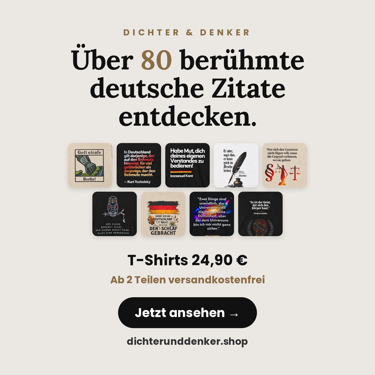 _DichterUDenker's tweet photo. Welcher Denker bist du? Jetzt Shirt sichern, ab zwei Teilen Gratisversand!