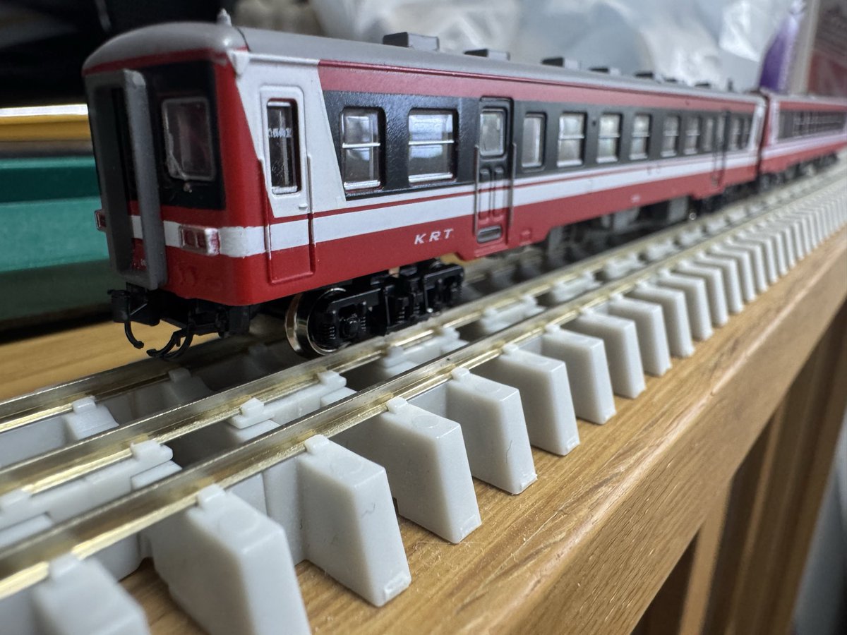 nao__tetsu's tweet photo. 鹿島臨海鉄道キハ2000形を早速TN化して、6000形と連結。さて、どうやって光らせるか… https://t.co/S0nkAb9vTJ
