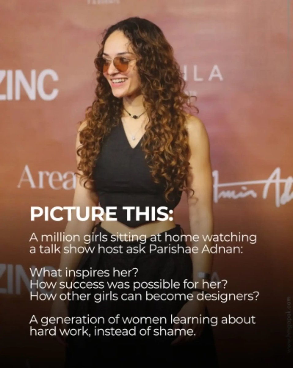 DanQayyum's tweet photo. I don't usually weigh in on Pakistani TV, and I wasn't familiar with Nadia Khan's show before this. But this felt worth saying.

Parishae Adnan is a young Pakistani designer who has just made it to New York Fashion Week. Her talent, craft and achievement should be the story.

Instead, Nadia made it about what Parishae wears to the gym and whether her parents “allow” her to dress that way.

A young woman achieves something remarkable on an international stage, and we turn it into a morality lecture about her clothes.

And apparently this isn't Nadia's first rodeo when it comes to this sort of controversy. She's been 'cancelled' a few times before too but always emerges intact. Unflushable.