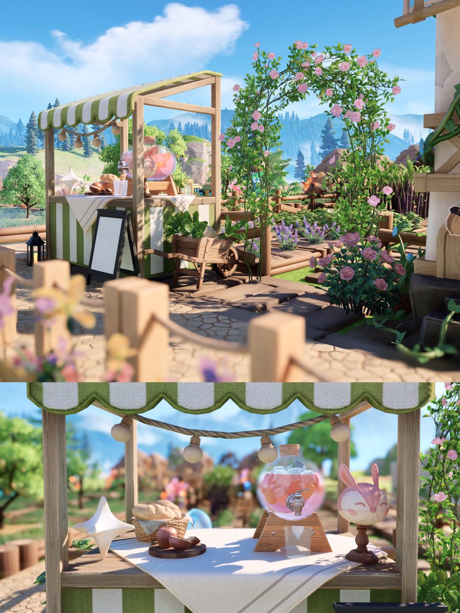 fcc800n's tweet photo. My Little Farm &amp; Shop 🍎🐇
#アニモ #Aniimo https://t.co/riXHYcTl9K