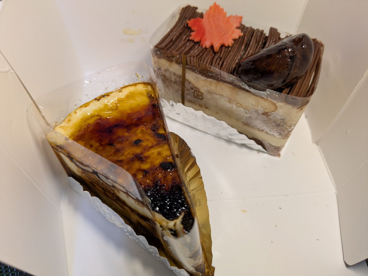 yubeshi201's tweet photo. 秋限定のケーキも美味しかったな https://t.co/wEuKRadiYO