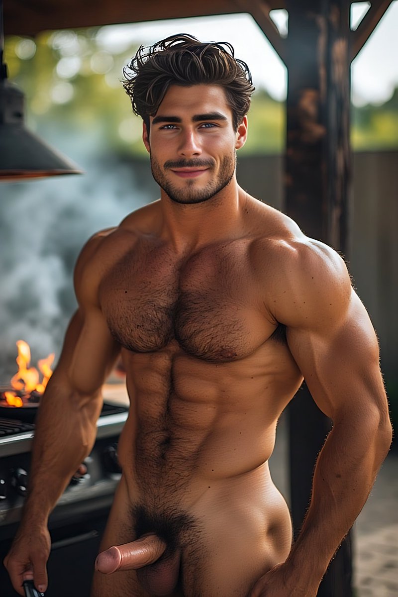 guyaicreations's tweet photo. You are invited to a BBQ and what do you see? Friendly, nude guys with erections, bodies with perfections.....chatting and laughing together, sharing friendships while enjoying every moment of the experience.... https://t.co/i2mUogDV6C