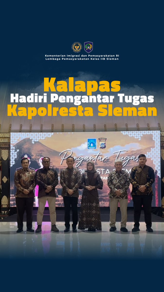 lpsleman's tweet photo. Kepala Lembaga Pemasyarakatan (Lapas) Kelas IIB Sleman, Tri Mulyono, menghadiri acara pengantar tugas Kapolresta Sleman, Kombes Pol. Adhitya Panji Anom, S.I.K., M.H.P.

Selengkapnya https://t.co/S3UVOTQ39Q https://t.co/szyb2w0U6d