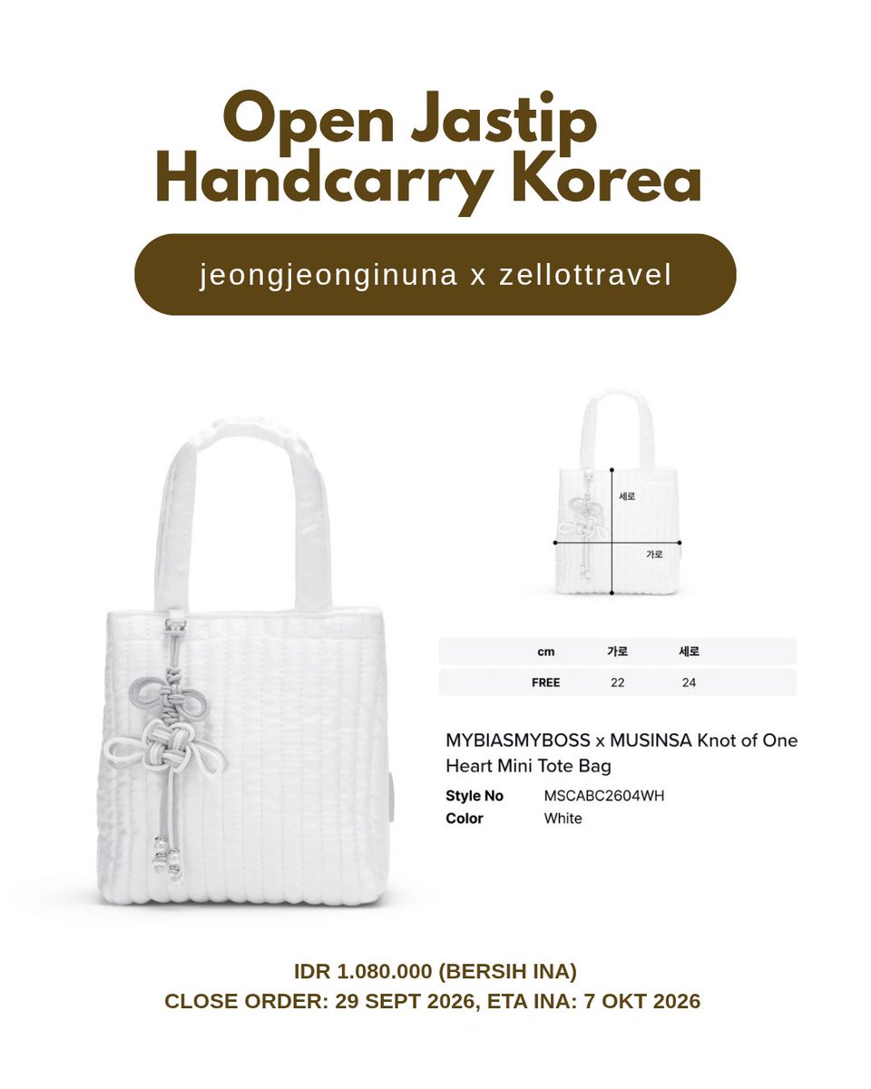 jeongjeonginuna's tweet photo. Halo, yeorobun!
Siapa yang masih belum move on sama #MyBiasMyBoss?

Aku open jastip handcarry Korea buat produk My Bias My Boss X Musinsa yaa.

Close order: 29 Sept
ETA INA: 7 Okt
Pengiriman dari Bogor.

Order: DM or WA (https://t.co/gnwqCWLtkV) https://t.co/8kxsr5Ej2e