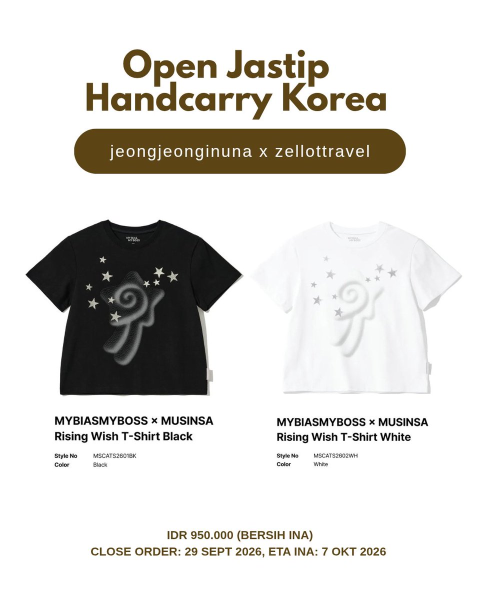 jeongjeonginuna's tweet photo. Halo, yeorobun!
Siapa yang masih belum move on sama #MyBiasMyBoss?

Aku open jastip handcarry Korea buat produk My Bias My Boss X Musinsa yaa.

Close order: 29 Sept
ETA INA: 7 Okt
Pengiriman dari Bogor.

Order: DM or WA (https://t.co/gnwqCWLtkV) https://t.co/8kxsr5Ej2e