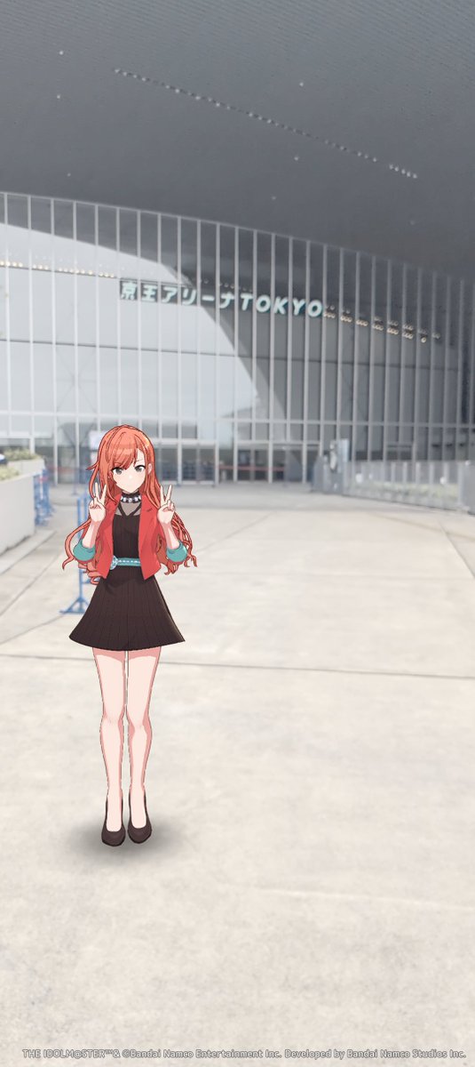 728Production's tweet photo. ソロライブ会場前にて記念撮影📸
#シャニマスソロライブMSP　#シャニソン https://t.co/sFsUdFUJA4