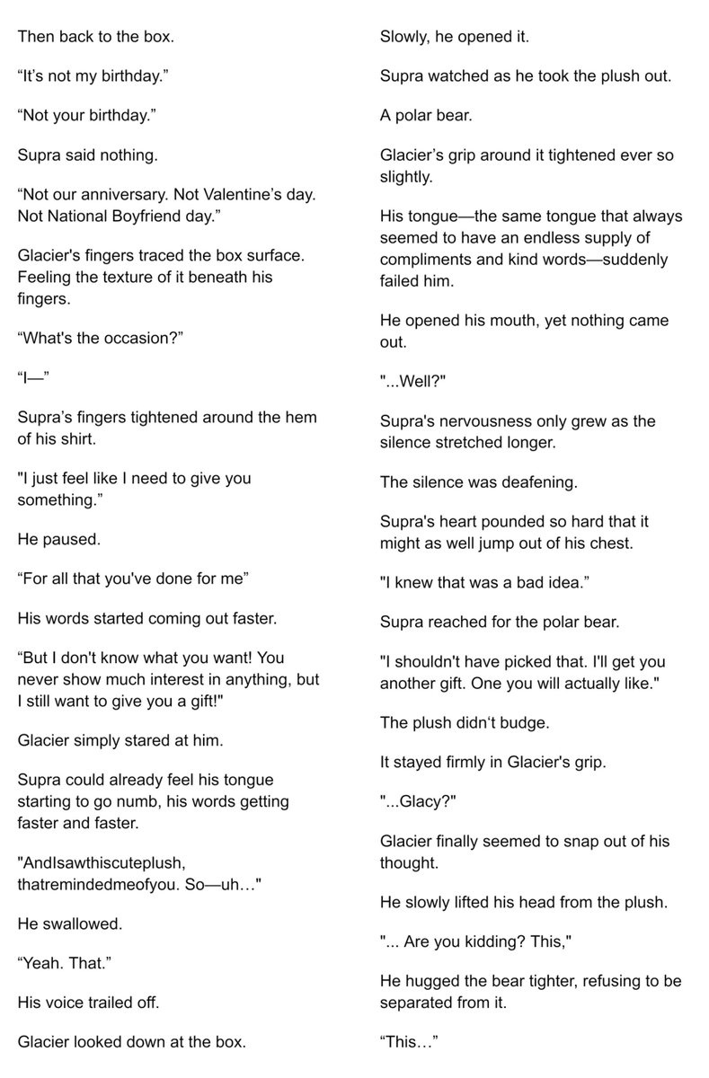 pineapole's tweet photo. #Glasup #GlcSprWeekends2026

"Gift"

First time writing Glasup (◦˙▽˙◦) https://t.co/fBzxZUXXpx