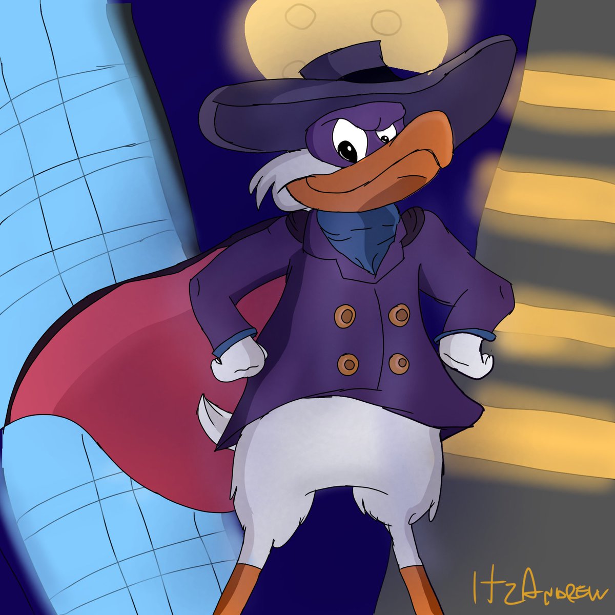 iragw98's tweet photo. "I am the terror that flaps in the night!"
#darkwingduck #Disney #disneyfanart #digitalart #fanart https://t.co/vsNyE9YuAj
