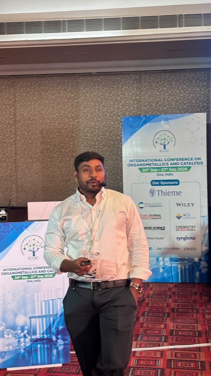 icoc_2026's tweet photo. 🌟 Our final speaker, Prof. Aslam Shaikh, delivered an excellent and engaging talk at #ICOCIV2026 in Goa! 🎤✨ A wonderful conclusion to an inspiring scientific programme. 🧪🔬 https://t.co/MWF4n5SIlZ