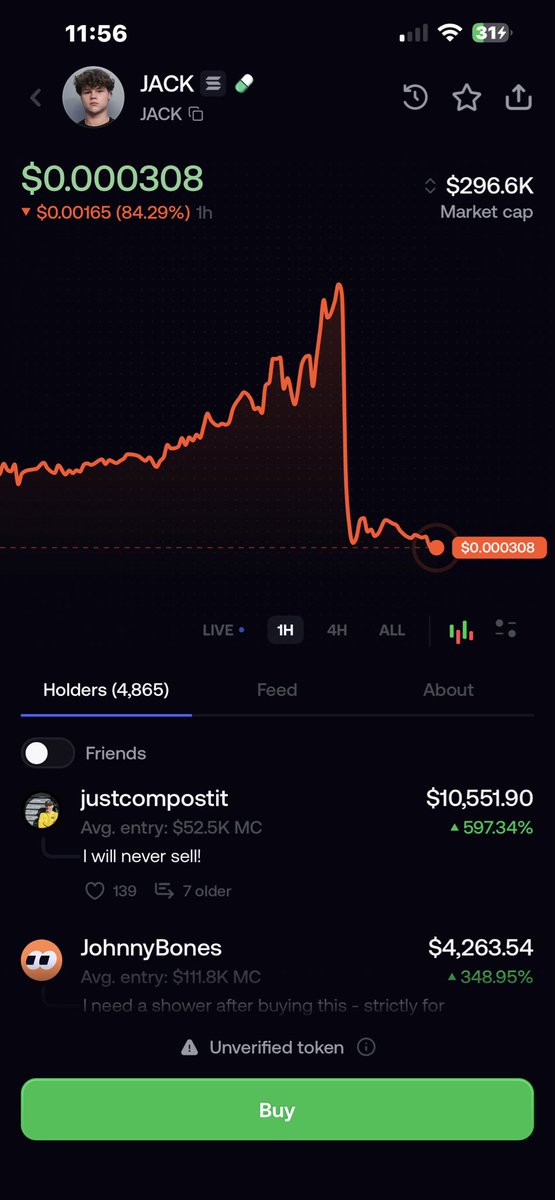 Geoff_Purple's tweet photo. πππ
Absolute DOGSHT coinβ¦. Why would you ever follow these morons with their scam coins. Itβs $Hawktuah 2.0. Maybe $Jack spits on that thing too π€£π #Rugged #anotherone #goingtozero
Stick to the one with a real community. $Purpe https://t.co/XjhedGbHQP
