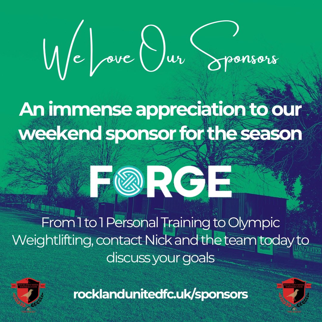 RocklandUnited's tweet photo. 🤝🏼 An immense appreciation again to our weekend partner for the season, Forge Coaching - contact Nick and the team on their socials today to discuss your fitness goals, huge thanks again guys!
https://t.co/hFRoqnXESD
#ForgeCoaching #UpTheRocks 🔴⚫️ https://t.co/Mue6ZEdzNO