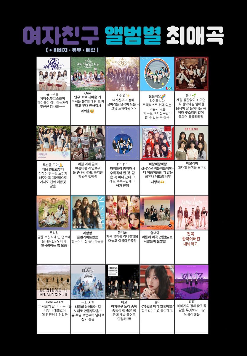 gf_all_in's tweet photo. 여자친구 명곡 너무 많음 https://t.co/54pb53twwo