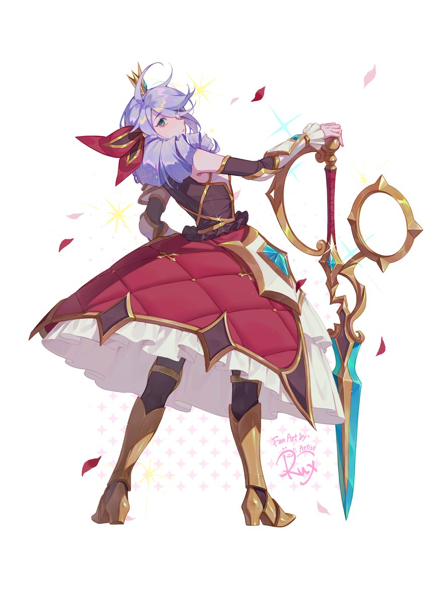 Rux0209's tweet photo. Battle Queen Gwen(｡•̀ᴗ-)✧✂

Drawn in July 2026.
#League_of_Legends #LeagueOfLegendsFanArt https://t.co/5BYpjeVpET