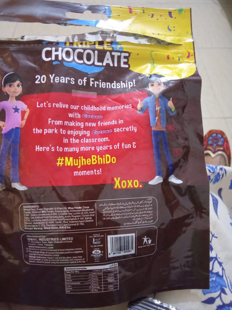 AasmaaHaq's tweet photo. Isn't it an ambitious amount of communication for one biscuit pack? So much messaging about friendship. From a branding perspective, the packaging almost feel like competing with the product inside, and winning.
Is this what they call structural growth in Cocomo economics? https://t.co/CZdWnqAXlh