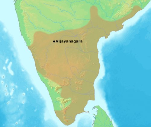 ViratVeer18's tweet photo. The Vijayanagara was more #Telugu than KundiGay. 
Sri Krishnadevaraya referred to himself as #Andhra Bhoja, his Chief Minister Timmarusu(Appaji) was from Andhra, &amp; his Court Poets, the Ashtadiggajas, were all Andhras. 
He lived in Andhra, &amp; his lineage still resides in Andhra. https://t.co/1yH5jTvZHB