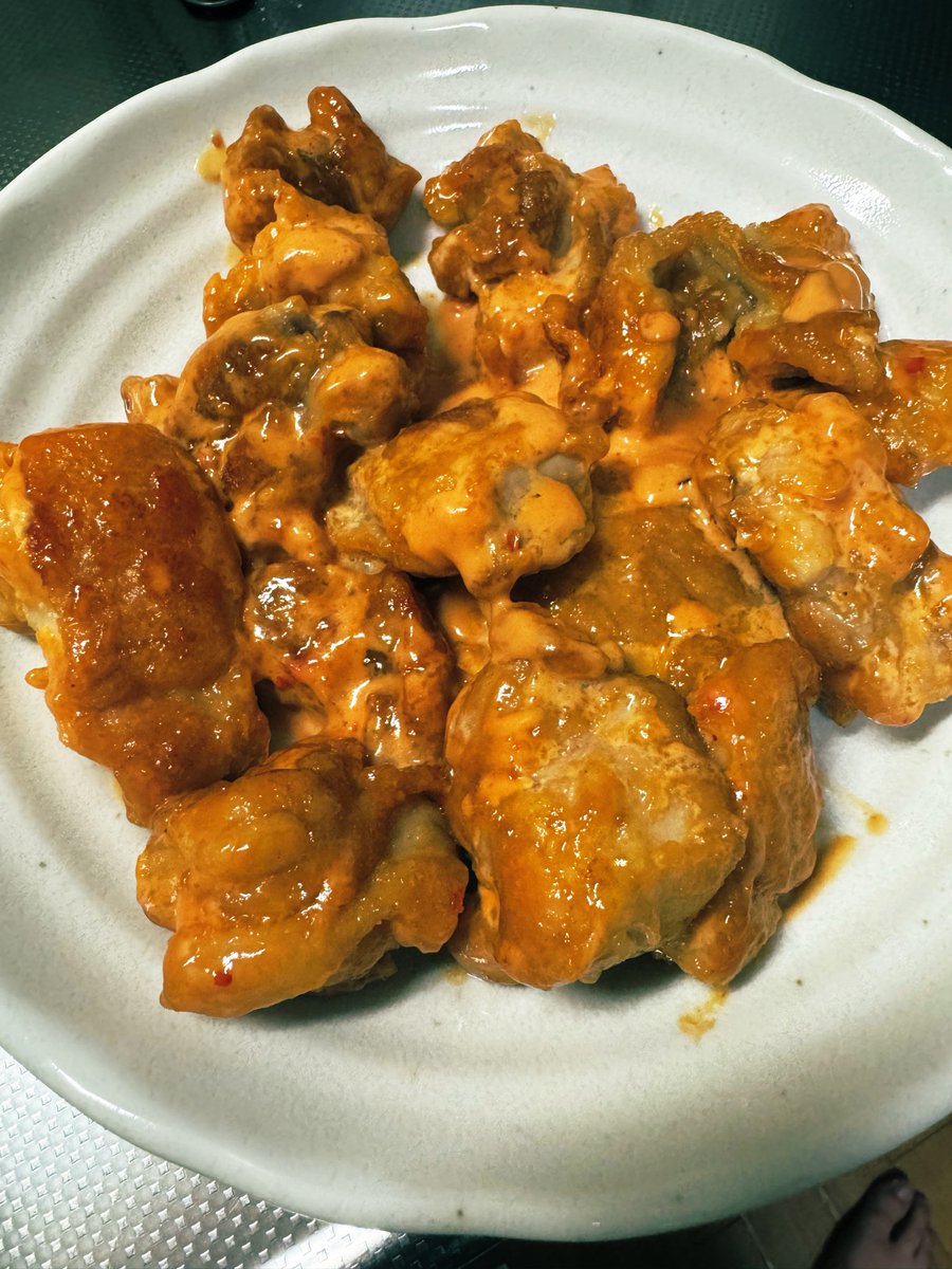glabjamun06's tweet photo. 昨日の晩飯の鶏ももマヨです✨️(間違って親鳥でしたけど意外と美味でした😋) https://t.co/1aSiUqJtgg