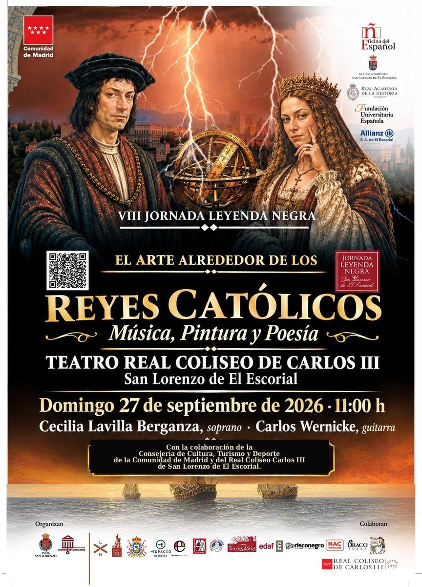 JaviSantamarta's tweet photo. ¡Qué día tan increíble ayer en la #JornadaLeyendaNegra de San Lorenzo de Escorial!

Hoy dos broches de oro a falta de uno:

—Conciertazo en el Teatro Real Coliseo Carlos III de 1771

—Recreación histórica de la Toma de Granada por @CINHDe y @vdm1808 

¡La mejor manera de acabar! https://t.co/lobanAyl6k