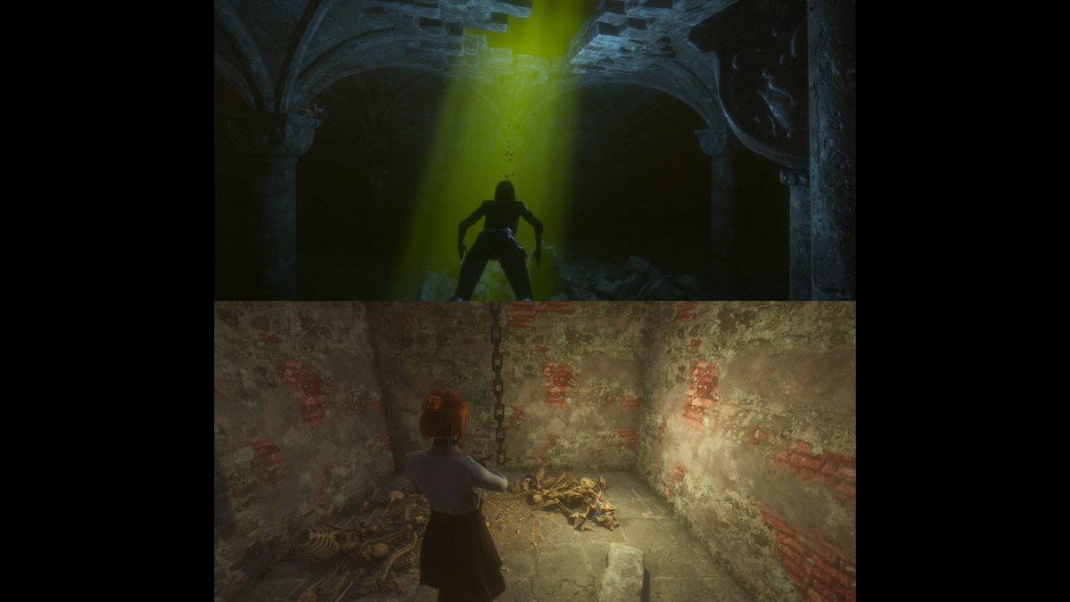 Farelasdev's tweet photo. A sneek peak to the split screen mode of my game. #Solodev #indiedev #indiegame #HorrorGames #gamedev #videogames https://t.co/Wp1wpiSTRw
