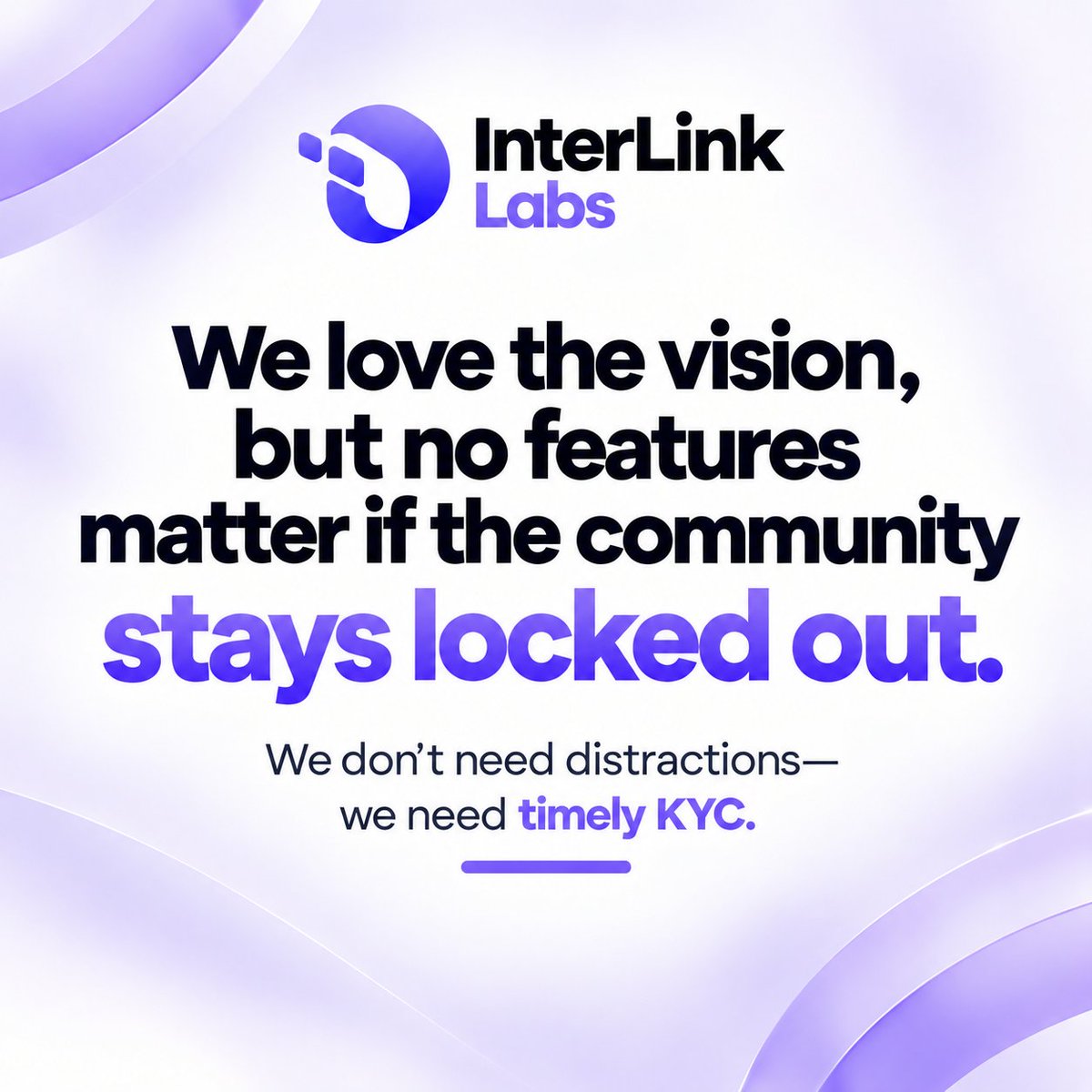 habibullahx24's tweet photo. We know @inter_link has massive potential.

The vision, the ecosystem, and the community building this network from the ground up are genuinely incredible.

​We are not here to doubt the project. 

We are here because we care about its success.

​However, 

we need to address the elephant in the room. We do not need new distractions or side features right Now.

what the community actually needs is a smooth, timely, and functional KYC process.

​Thousands of genuine miners who have given their time and loyalty for over a year are currently stuck in verification limbo.

You can't build a thriving, human-first ecosystem if the real humans are locked outside the doors.

@inter_link , the support for this network is real, but the patience of the community is wearing thin. 

When can everyone finally expect a clear solution and timely KYC clearance?