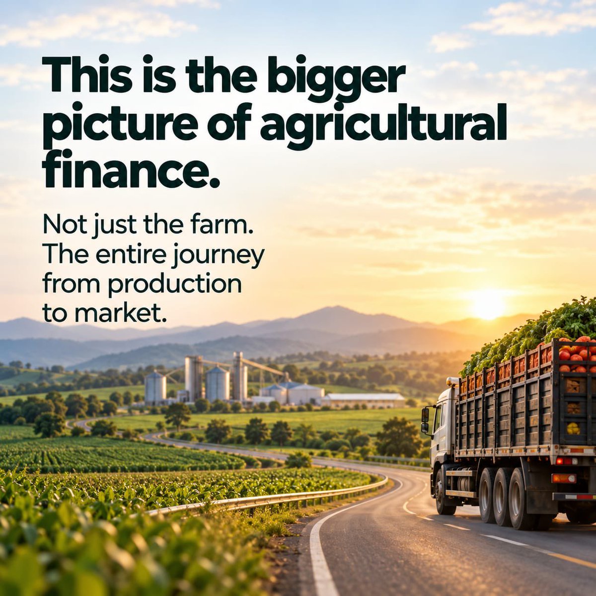 ACGSFNG's tweet photo. Agriculture is a system. 🌱

Farmers produce. Aggregators connect. Processors add value. Transporters move. Markets connect products to buyers.

Each stage matters. Each stage can require financing.

When the value chain moves, agriculture moves.

#GrowWithACGSF #ACGSF https://t.co/DKVQMHrMSW