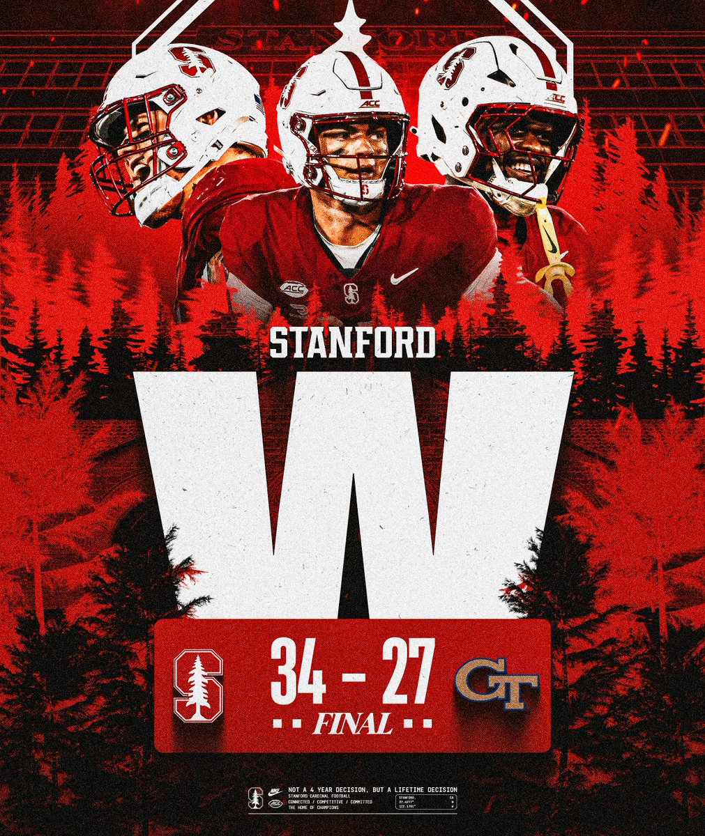 StanfordFBrec's tweet photo. STANFORD GETS THE W 🌲😤
#GoCard #FearTheTree https://t.co/z3SMYE5N3H
