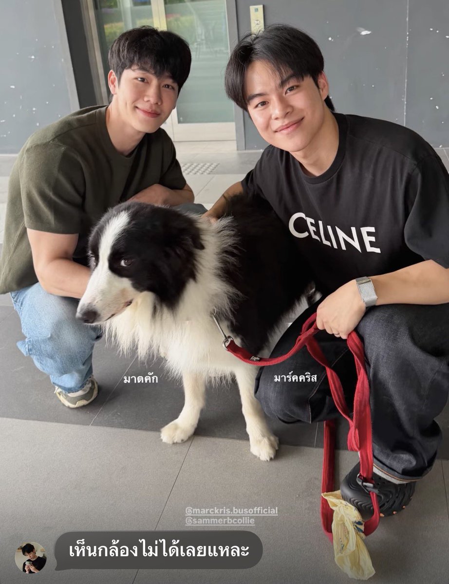 _TITYTEE_'s tweet photo. ป๊าวอร์แซวพิ่เม่อเอ้นดูวอะ คนไหนดาราตุ้วจรีงงง พี่เสื้อดำมาร์คคริส น้องงังตุ้วขาวดำมาดคัก มุมนี้พรี่เท่ห์หรือห์ไม่ห์
#warwanarat #MARCKRIS #sammerbcollie https://t.co/jncg981gJ5