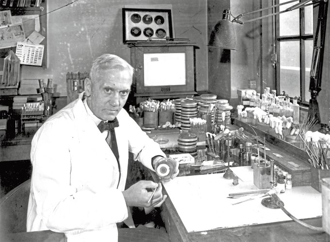 Rainmaker1973's tweet photo. «When I woke up just after dawn on September 28, 1928, I certainly didn’t plan to revolutionize all medicine by discovering the world’s first antibiotic. But I guess that was exactly what I did».

Today in 1928, Alexander Fleming discovered penicillin. https://t.co/wUo7xaJKW4