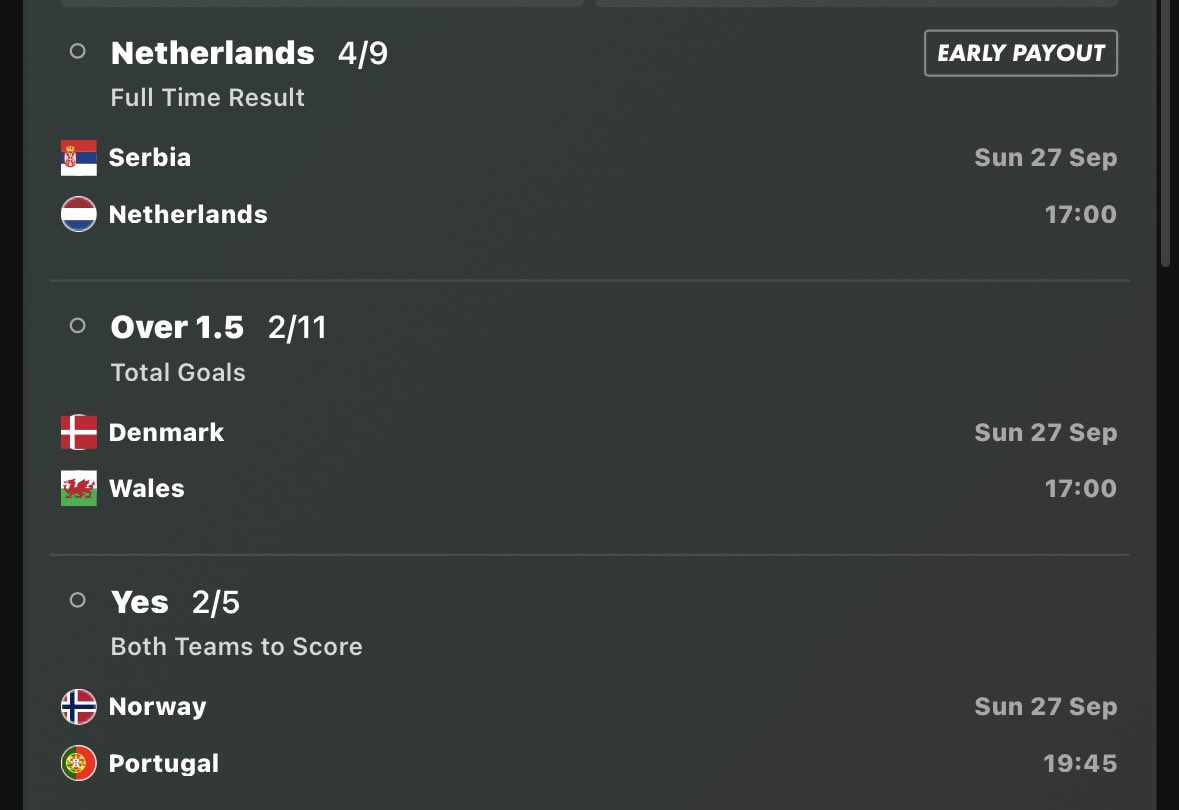 ProSportsP10's tweet photo. Acca Of The Day ⚽️

Drop a ❤️ if you’re on https://t.co/ke3wISMVnE