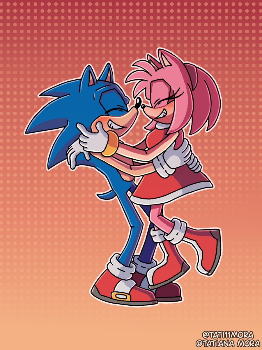 Tati11M's tweet photo. Sonamy week 2026 (Tumblr) day 7 cuddles 

#sonicthehedgehog #amyrose #sonicart #sonic #sonicfanart #sonamyweek2026 #sonamyweek #sonamy https://t.co/7dzWvHTMj4
