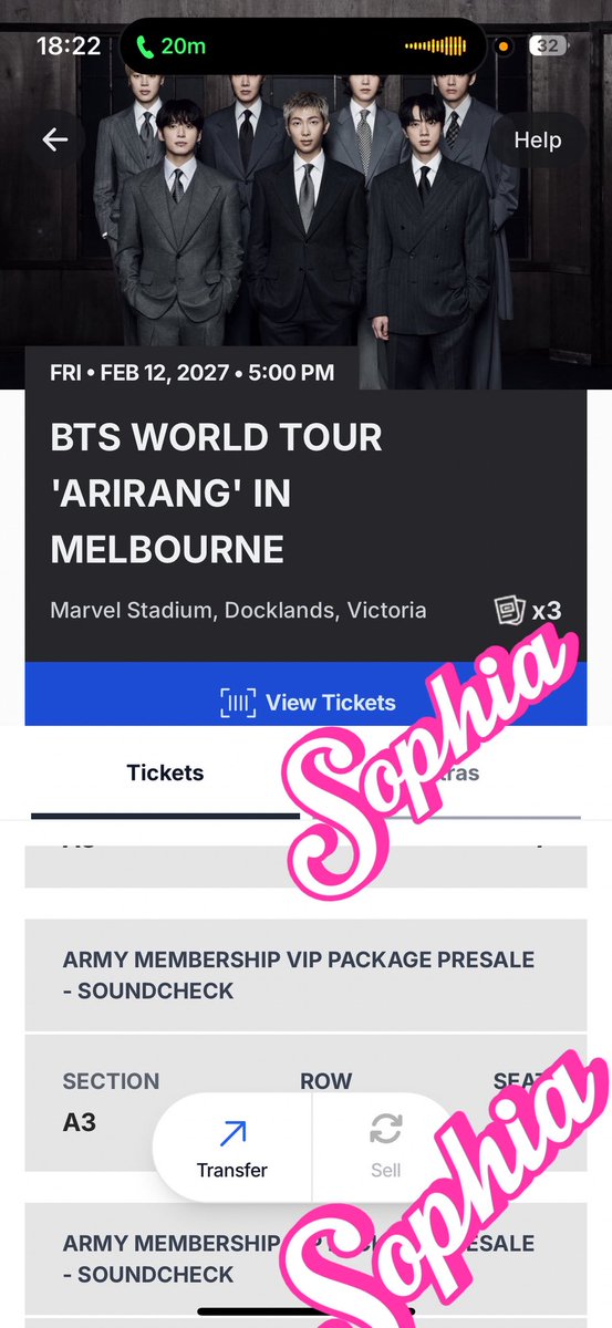 huweixnie's tweet photo. WTS  2  BTS  TICKETS FOR THE SHOW IN MELBOURNE FOR FEBRUARY 12TH

THEY JUST GOING FOR CHEAP

 IF YOU CAN ATTEND WITH ME 😭🙏❤️

THEY FLOOR AS WELL

MARVEL STADIUM…….Just Lmk okay

  Just two tickets too 😭 Docklands Victoria https://t.co/6VIS6hG8jA