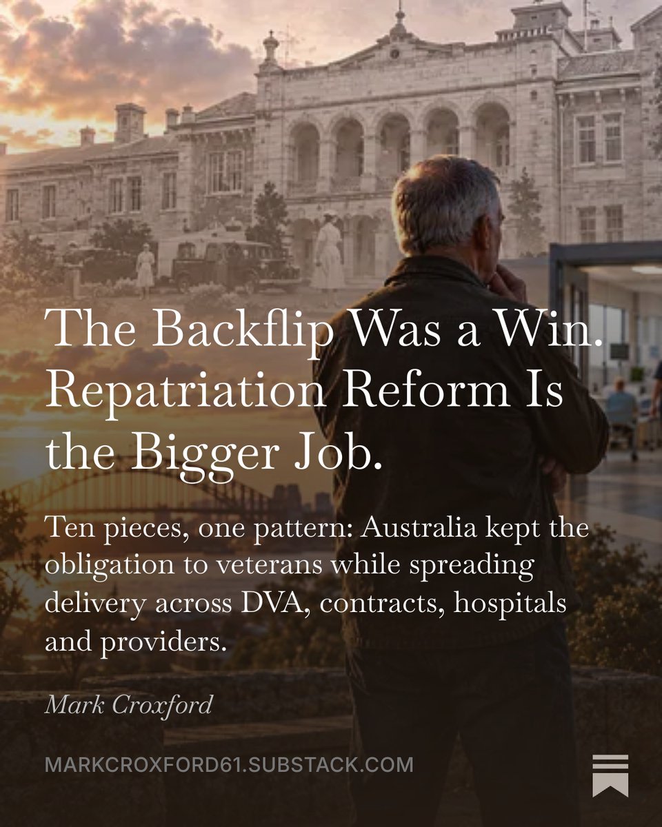 MarkCroxford's tweet photo. Veterans stopped the $5,000 limit.
One victory is not a safeguard against the next bad rule.
Repatriation needs something stronger than emergency mobilisation.
Read or listen to my full argument at https://t.co/r5shreDsb3
#Veterans #Repatriation #VeteransCount #auspol #DVAAus
