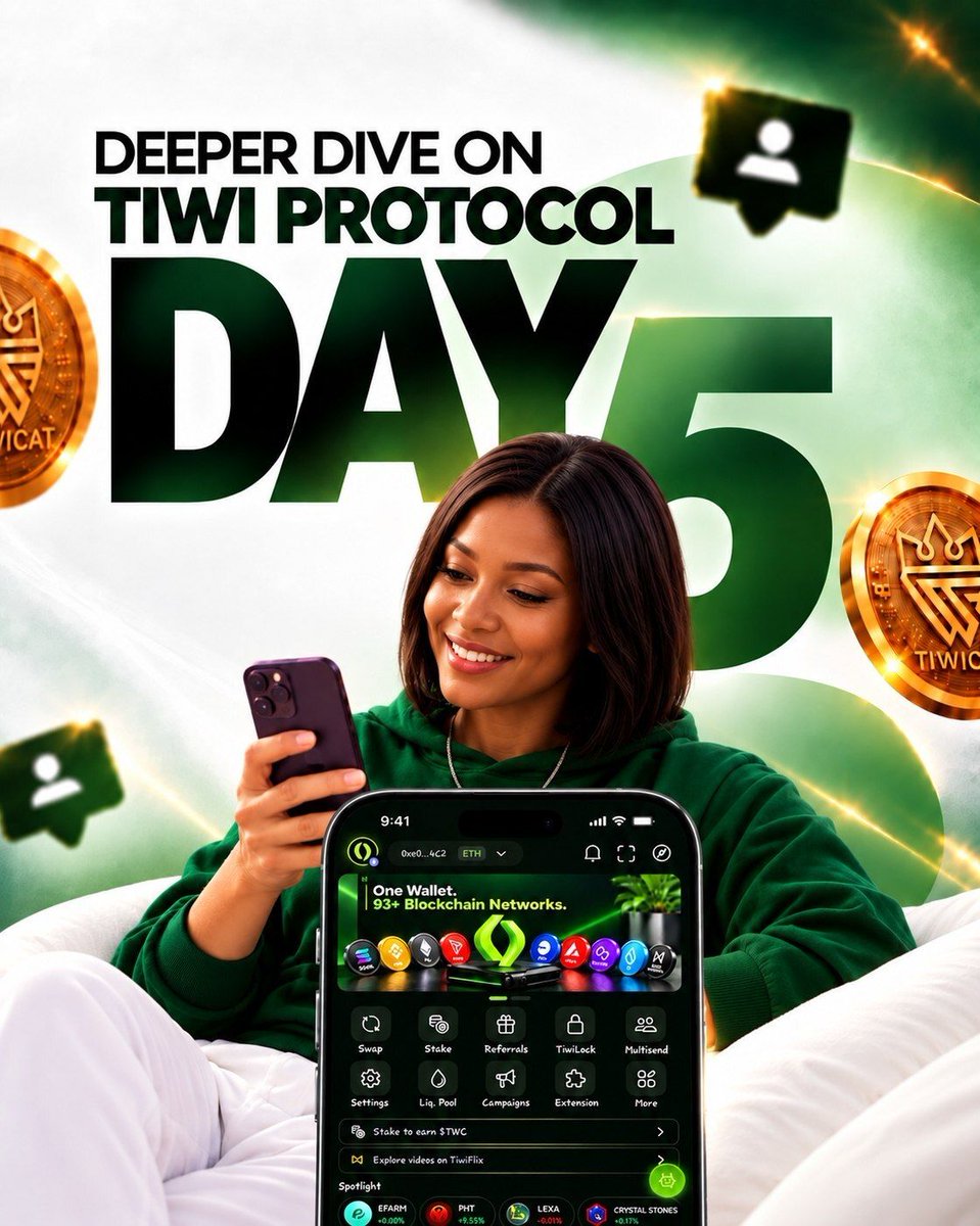 tiwiecosystem's tweet photo. 🏆 DAY 5 OF 100 DAYS OF TIWI — A DEEPER DIVE!  
Time to test your knowledge and level up. 🧠

Today’s focus is all about studying the TIWI Protocol deeply so the community can unlock their campaign rewards.  

🎯 Today’s mission: Complete the newly set educational tasks to learn more about the platform, test your understanding, and secure your completion.

The campaign goes live on TIWI Protocol apps by 3PM WAT & it'll be live for 24 whole hours. 

Stay active.
Keep learning.
Keep climbing. 💚
#100DaysOfTIWI #TIWI $TWC