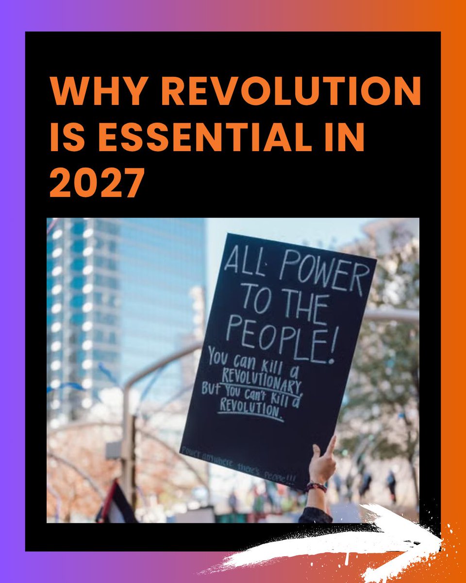 RogerHallamCS21's tweet photo. Revolution isn’t about ideology anymore, it’s about survival. The harsh reality is closing in while politics remains trapped in denial and short-term thinking, and you cannot bargain with physics or wait forever for those in power to act. By 2027, ordinary people may decide they have nothing left to lose, because the choice is becoming increasingly clear: fight to live, or face the consequences of doing nothing.