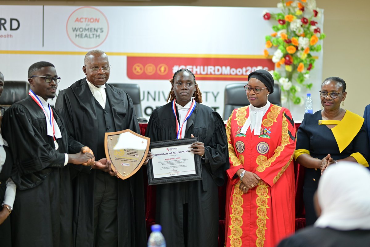 RuhwezaMark's tweet photo. 13th Annual CEHURD National moot court competition 2026.
I am proud to have represented my university uganda pentecostal University up to the finals where we secured a first runners up title after being defeated by Islamic University in Uganda - female campus. https://t.co/04NdqWK1tF
