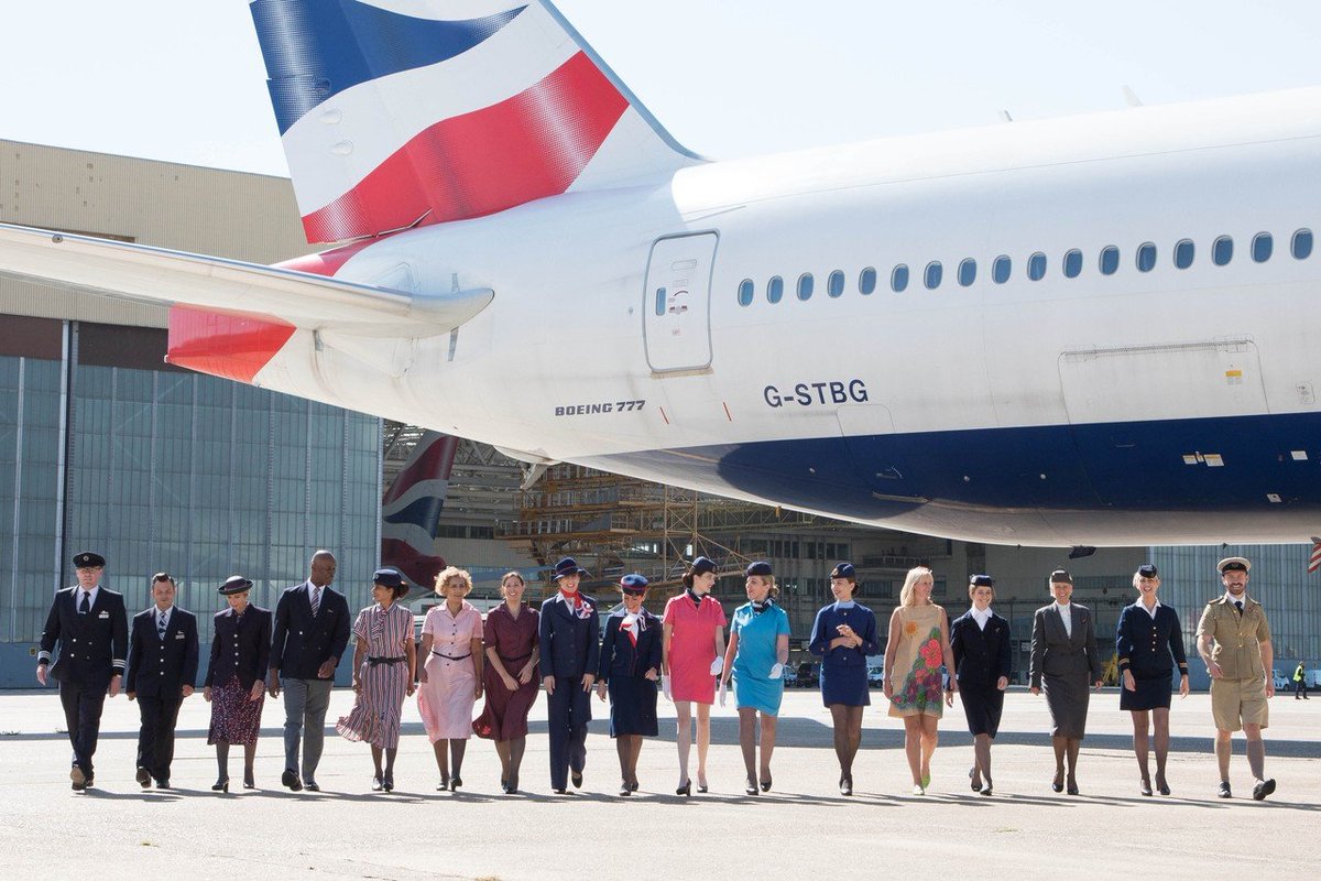 UKBorderWatch's tweet photo. Pat Bleasdale wore BOAC’s throwaway cabin uniform

In 1967, the 27-year-old stewardess modelled a fire-resistant, paper-like dress for New York-Caribbean flights.

Crew cut each hem no higher than three inches above the knee, then binned it after one flight; the fragile experiment lasted under a year.