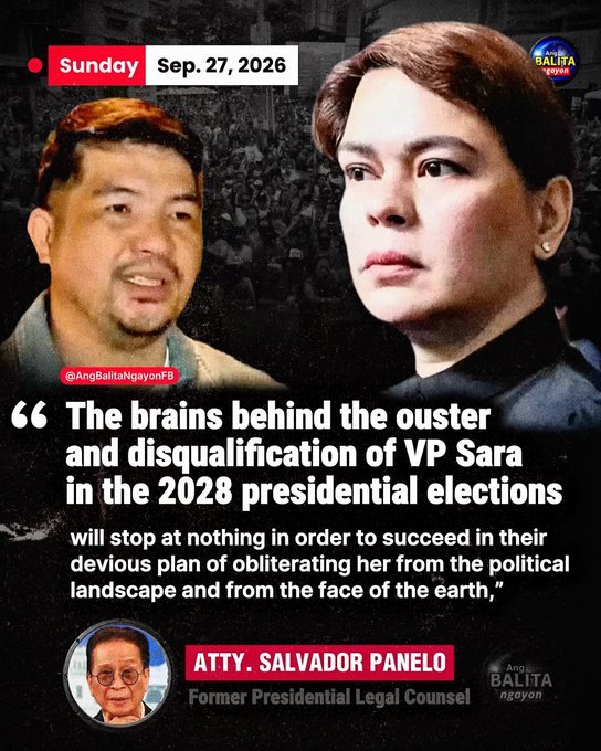 T0PGUNX's tweet photo. To Bongbong Marcos: every move to destroy Sara Duterte and erase the mandate of the 32 million Filipinos who voted for her is a dangerous gamble. History shows that silencing the people’s will never ends quietly, it breeds unrest, fractures institutions, and invites consequences that no administration can contain. Ignore the voice of millions at your peril; the storm you unleash will not be easily controlled.