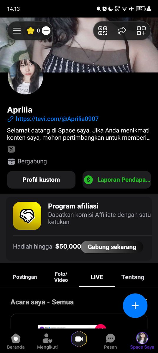 aprilia_0907's tweet photo. aku mau show di #tevi tapi donasi ak berapapun ntar kalo udah bnyak aku langsung #show #bugil #livecolmek
tevi:https://t.co/2Xhdq0UTKX https://t.co/CyWcAHHp3a