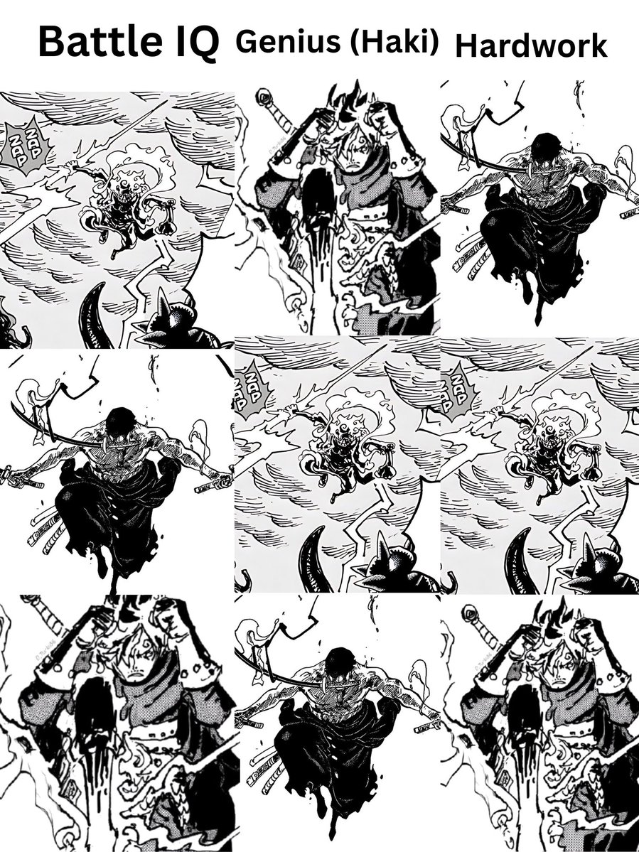 Jihookmox's tweet photo. How I would rank the Monster trio (According to battle IQ, ability to gain all types of Haki and Hard work ) https://t.co/G0m09JmjRj