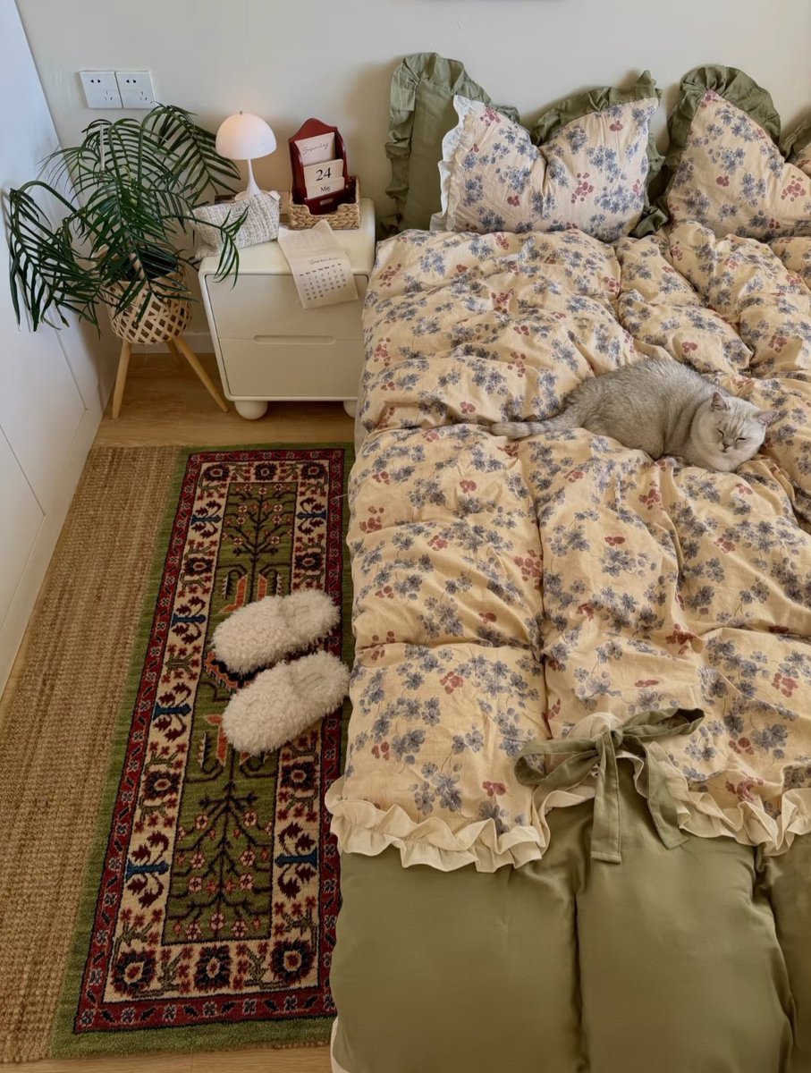 cozyeras's tweet photo. slow mornings, warm sheets, and a little corner that feels like home 🕊️🌿 https://t.co/6BKMVS9V0l