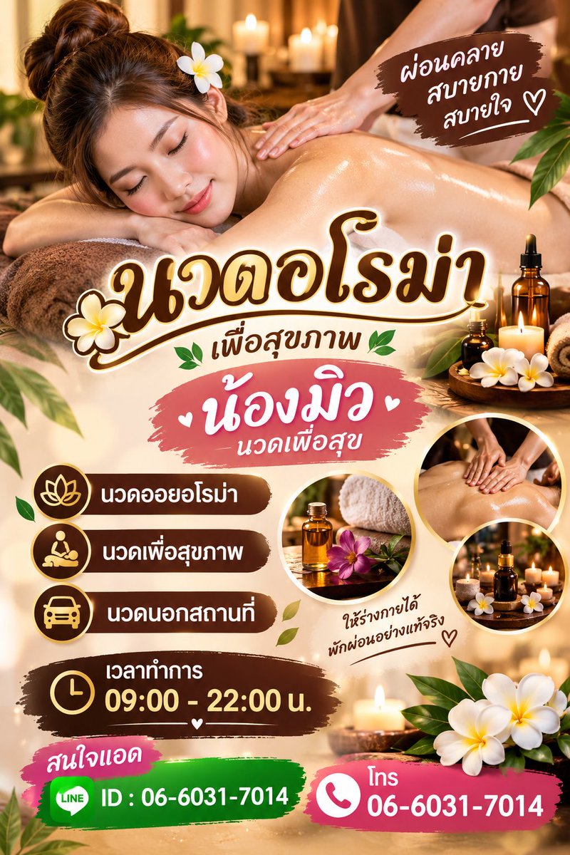 MilMil69c's tweet photo. 💋              🫶🏻 นวดออยอโรม่า  เพื่อสุขภาพ🫶🏻            
 💋น้องมิวนวดเพื่อสุขภาพ💋
👍🏻🩷นวดร้อยเอ็ด
👍🏻🩷นวดออย
👍🏻🩷นวด��อกสถานที่
              💋🫰🏻_____เวลาทำการ_____🫰🏻💋
                            09:00 น. - 22:00 น.
📱สนใจแอด ID:  0660317014 หรือ 📞0660317014📱
#นวดร้อยเอ็ด https://t.co/STT9KFvxve