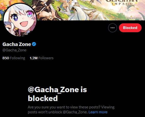 Y0SEFU's tweet photo. @Phaihime was wondering who teh hecc Gacha Zone is. Turns out I blocked them a while back. XD https://t.co/Nk6pzs6aJj