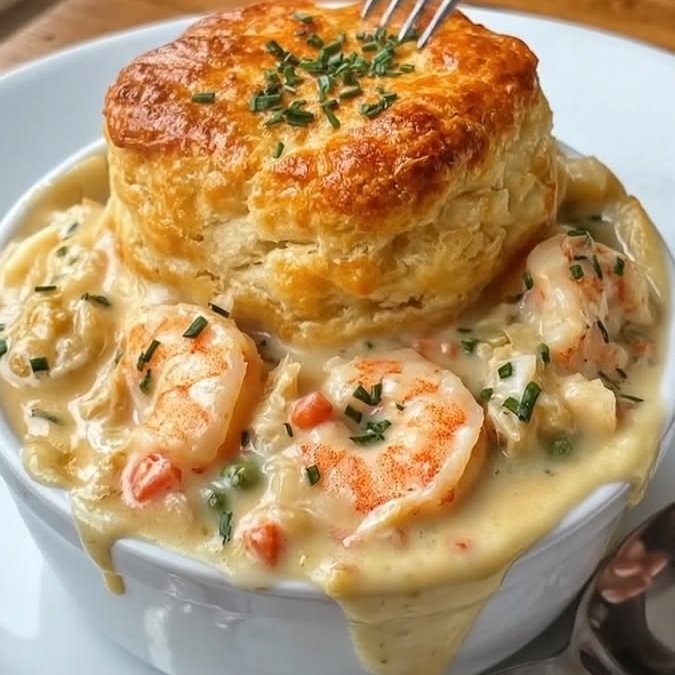 epicdining's tweet photo. Shrimp &amp; crab in a pot pie — yes or no? https://t.co/xnPR7AW6iJ