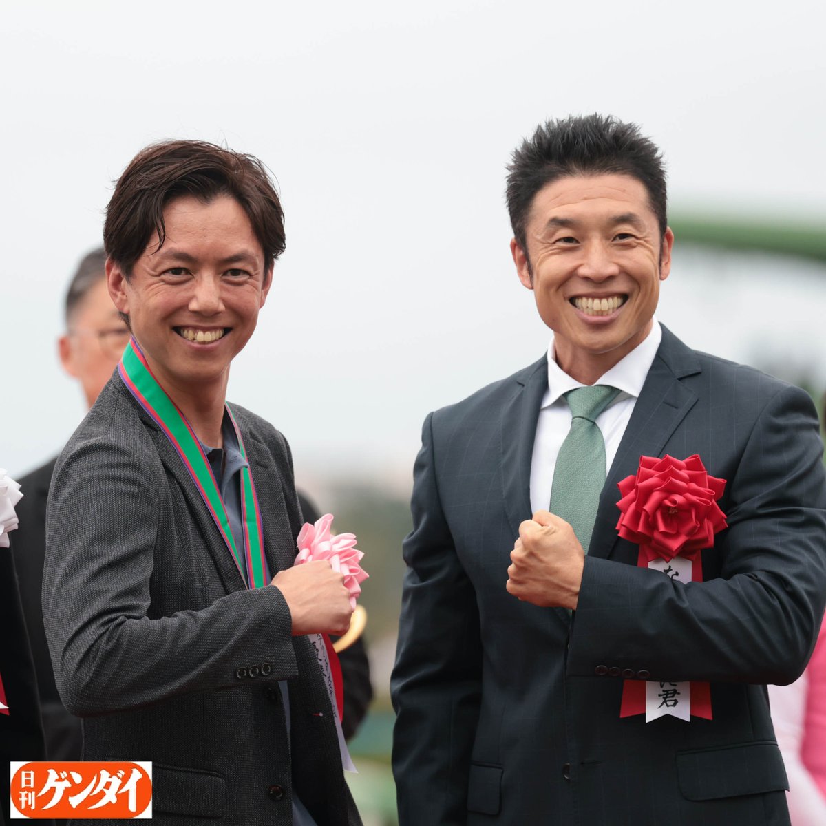 gendai_keiba's tweet photo. 「パワー！」
#なかやまきんに君 #安田翔伍
#スプリンターズＳ https://t.co/NkQv2gdu16